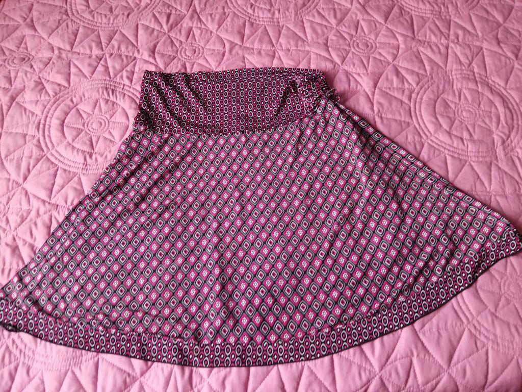 Promod rok met print - Maat M, Kleding | Dames, Maat 38/40 (M), Roze, Gedragen, Boven de knie