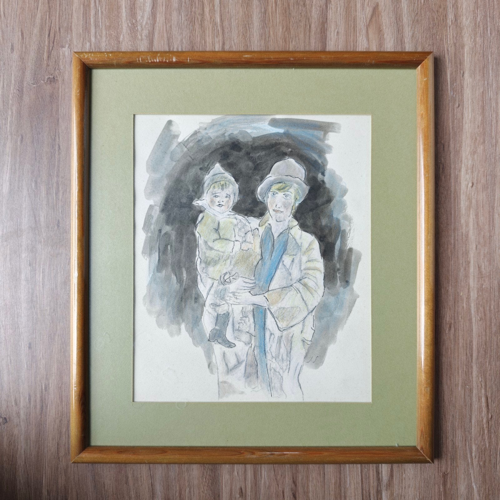 Jan Sluijters - Moeder en kind (Gemengde techniek), Antiek en Kunst, Ophalen of Verzenden