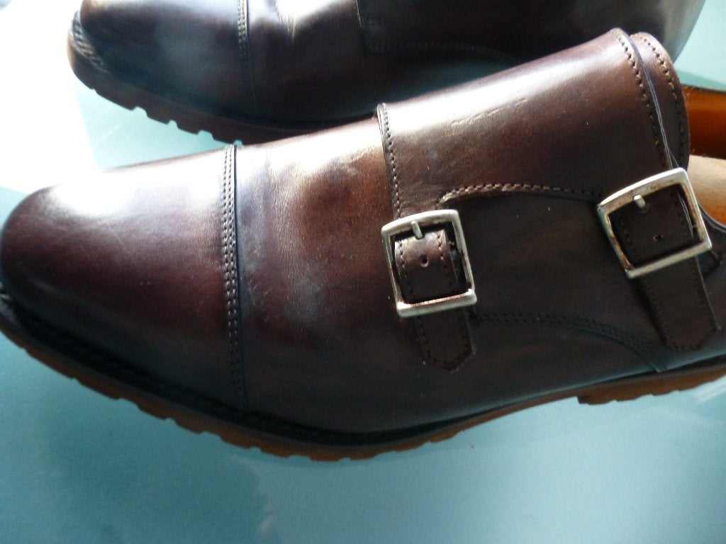 Exclusieve Andrea Ventura schoenen. Maat 42, Kleding | Heren, Andrea Ventura, Bruin, Ophalen of Verzenden, Gespschoenen