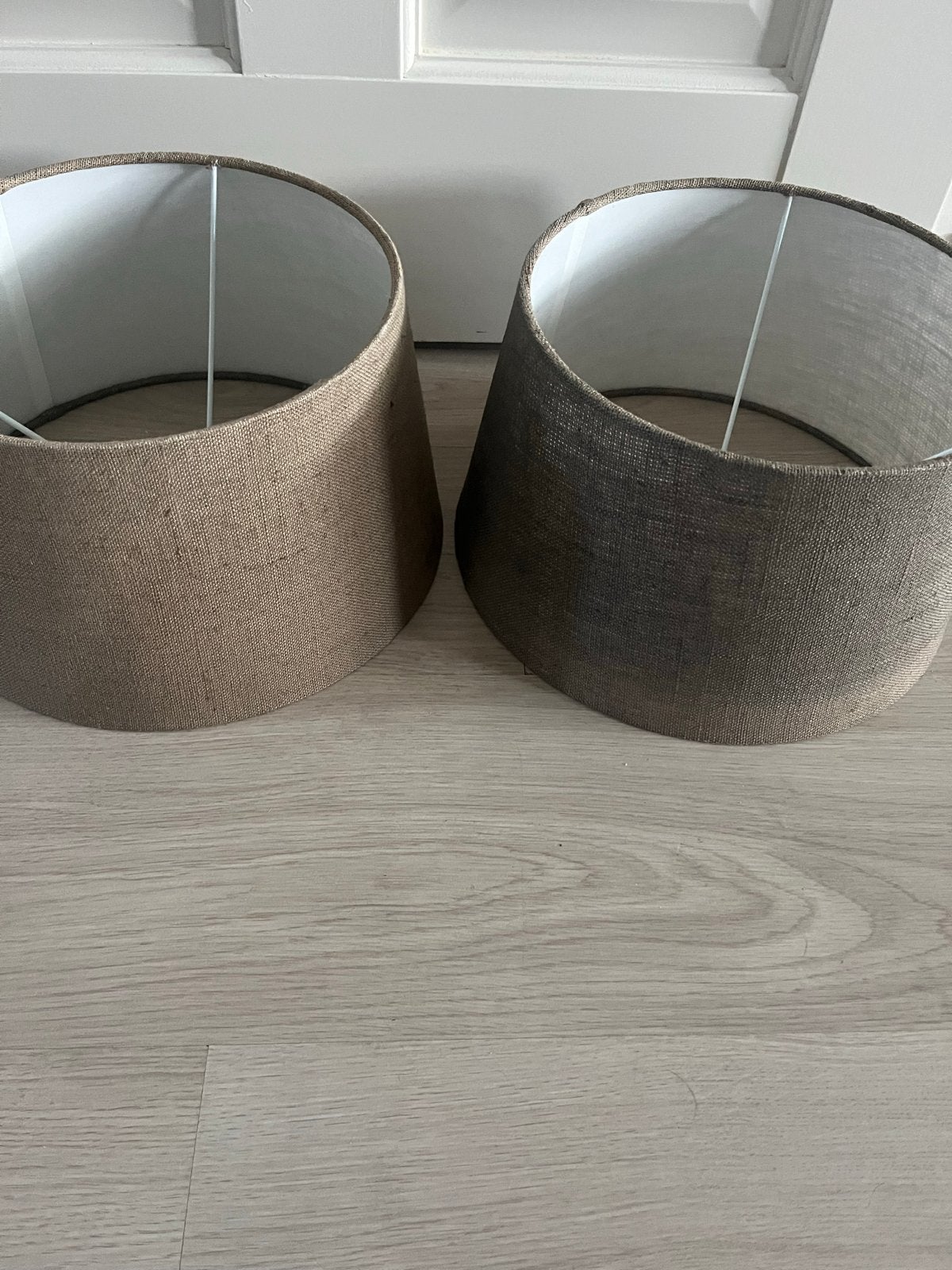 Rivièra Maison lampenkappen (2 stuks) - iets verkleurd, Ophalen, Gebruikt, Bruin, Overige typen