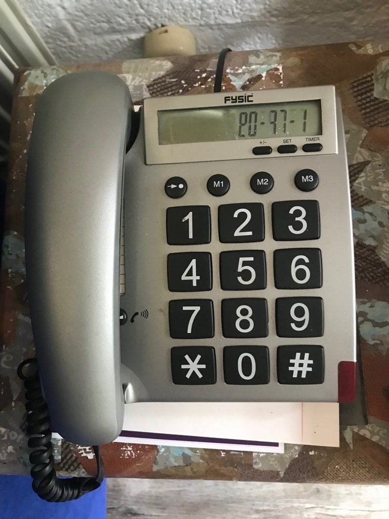 Fysic seniorentelefoon met grote toetsen, Ophalen of Verzenden, Gebruikt, 1 handset