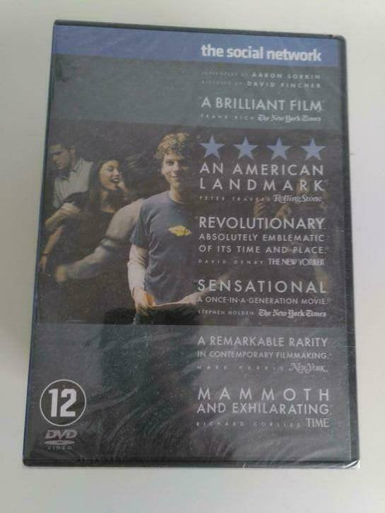 Nieuw! DVD The Social Network, Engels, Waargebeurd drama, Nederlands, Ophalen of Verzenden