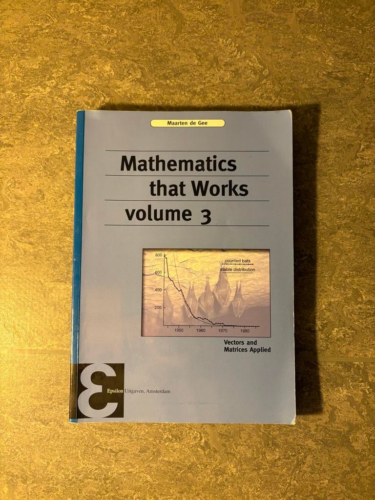 Mathematics that Works volume 3, Verzenden, Beta, Zo goed als nieuw, WO