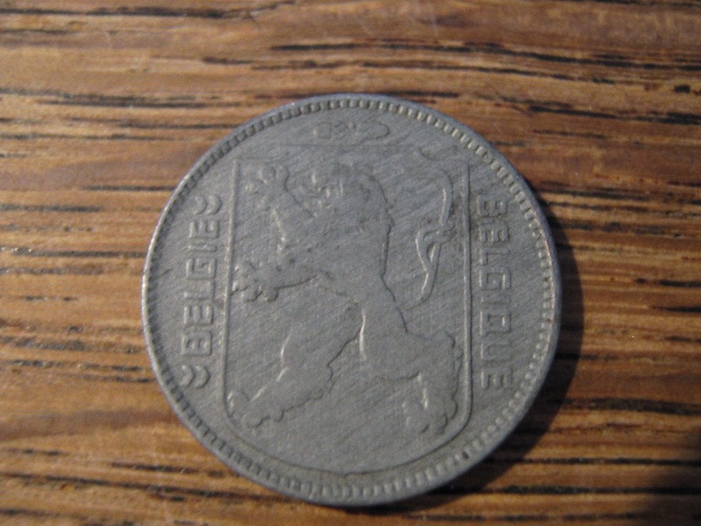 Oorlogsmunt WW2 bezet Belgie 1 Frank 1944 (NL-F) #321, Ophalen of Verzenden, Overig, Losse munt