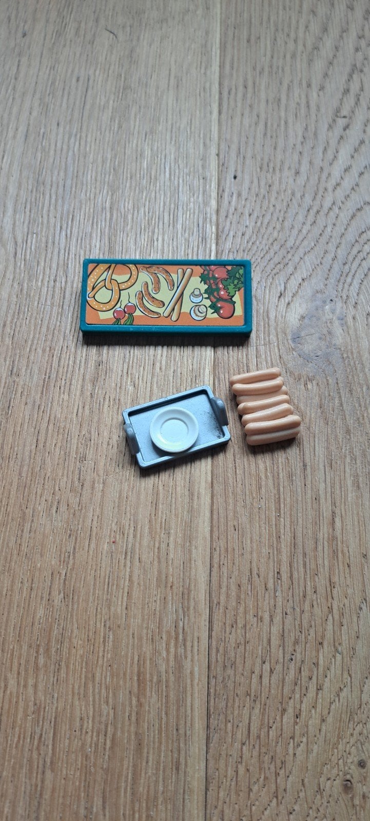 Playmobil worstjes en dienblad met bordje, Ophalen of Verzenden
