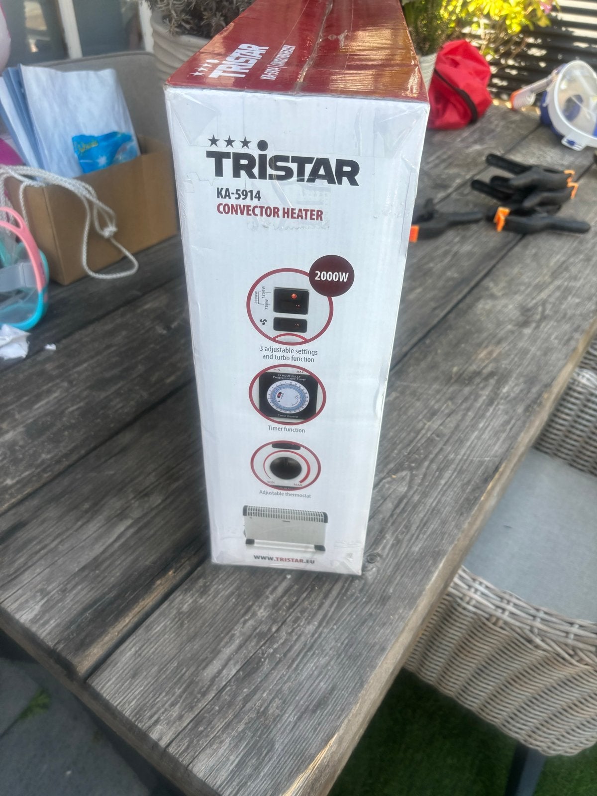 5x Nieuwe Tristar Elektrische Kachel Convector Heater 2000W, Ophalen of Verzenden, Nieuw, 800 watt of meer, Kachel