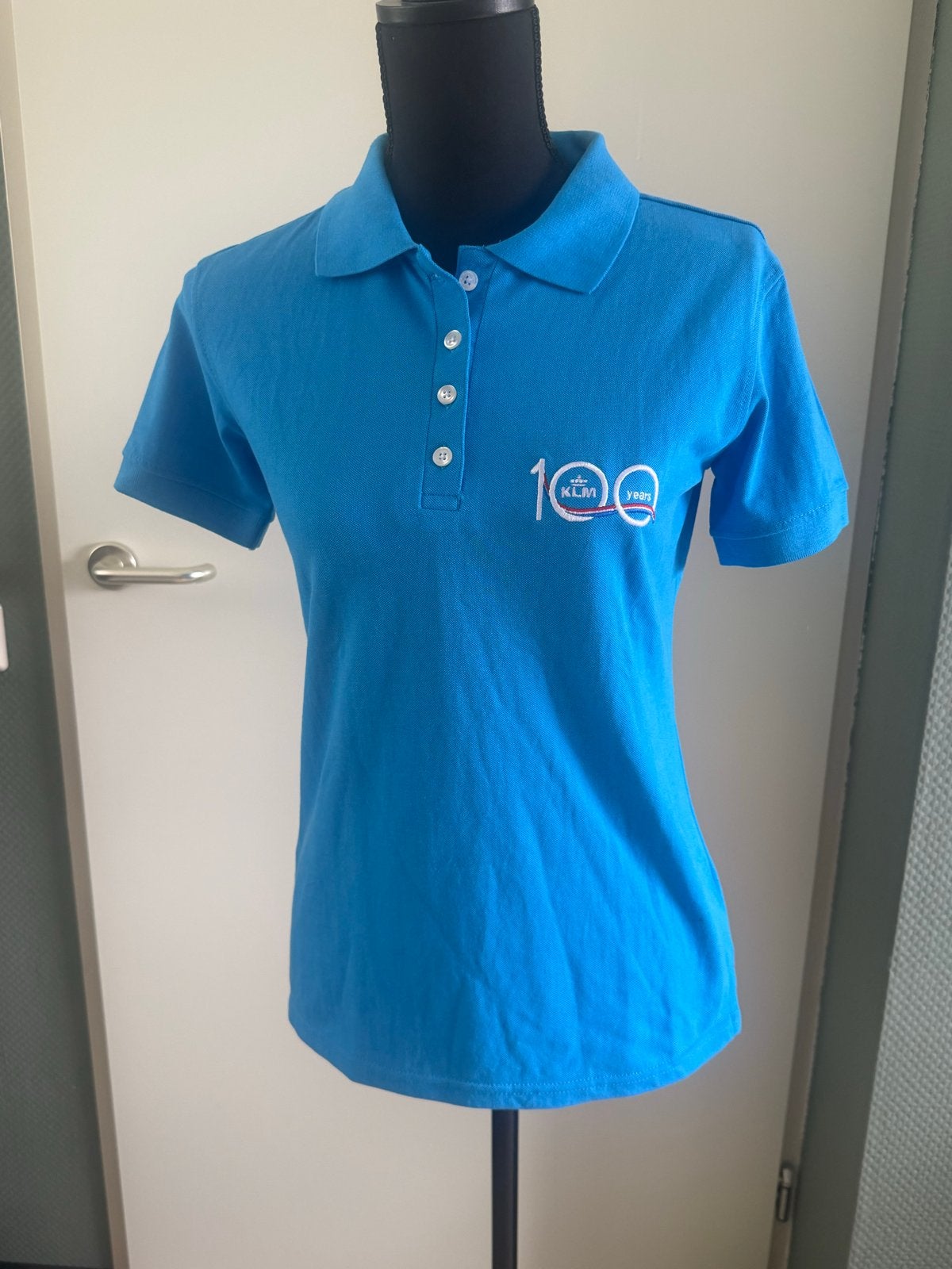 KLM 100 jaar polo - Maat S, Blauw, Nieuw, Ophalen of Verzenden, Korte mouw