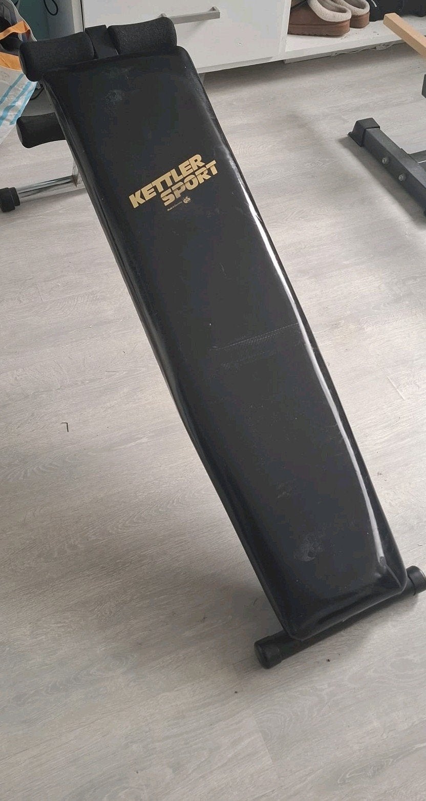 Zwart buikspierbank / trainingsbank / fitnessbank, Ophalen, Zo goed als nieuw, Overige typen