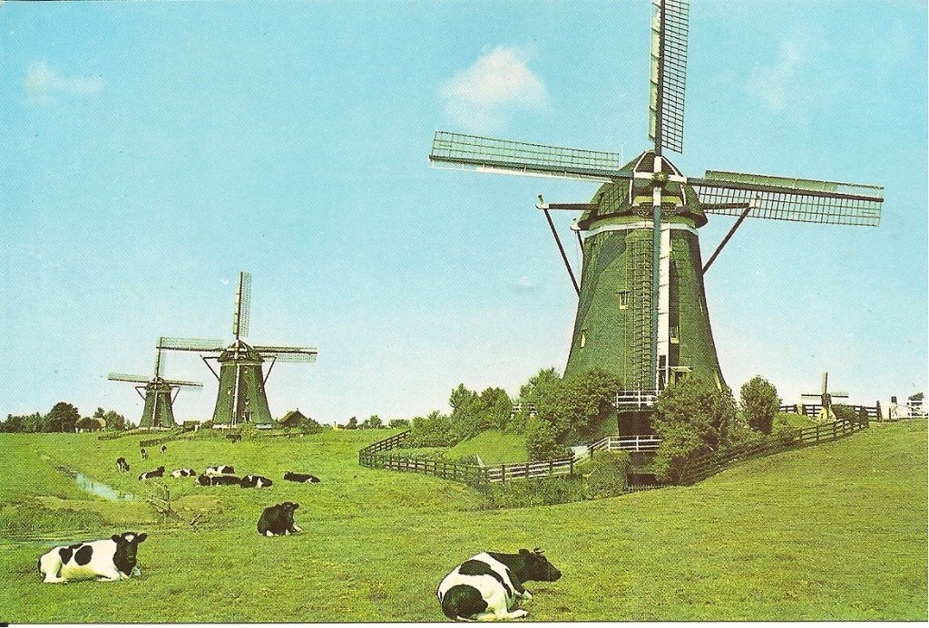 Oude ansichtkaart Leidschendam Holland molens, Verzamelen, Ansichtkaarten | Nederland, Ophalen of Verzenden, 1980 tot heden, Ongelopen