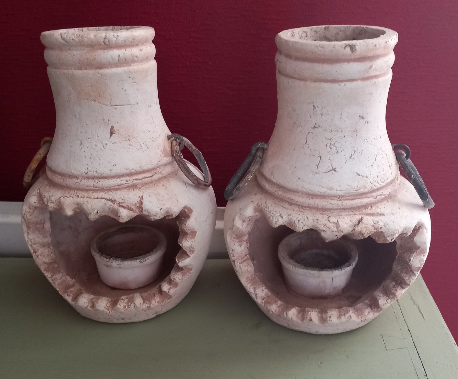 2 windlichtjes, Ophalen