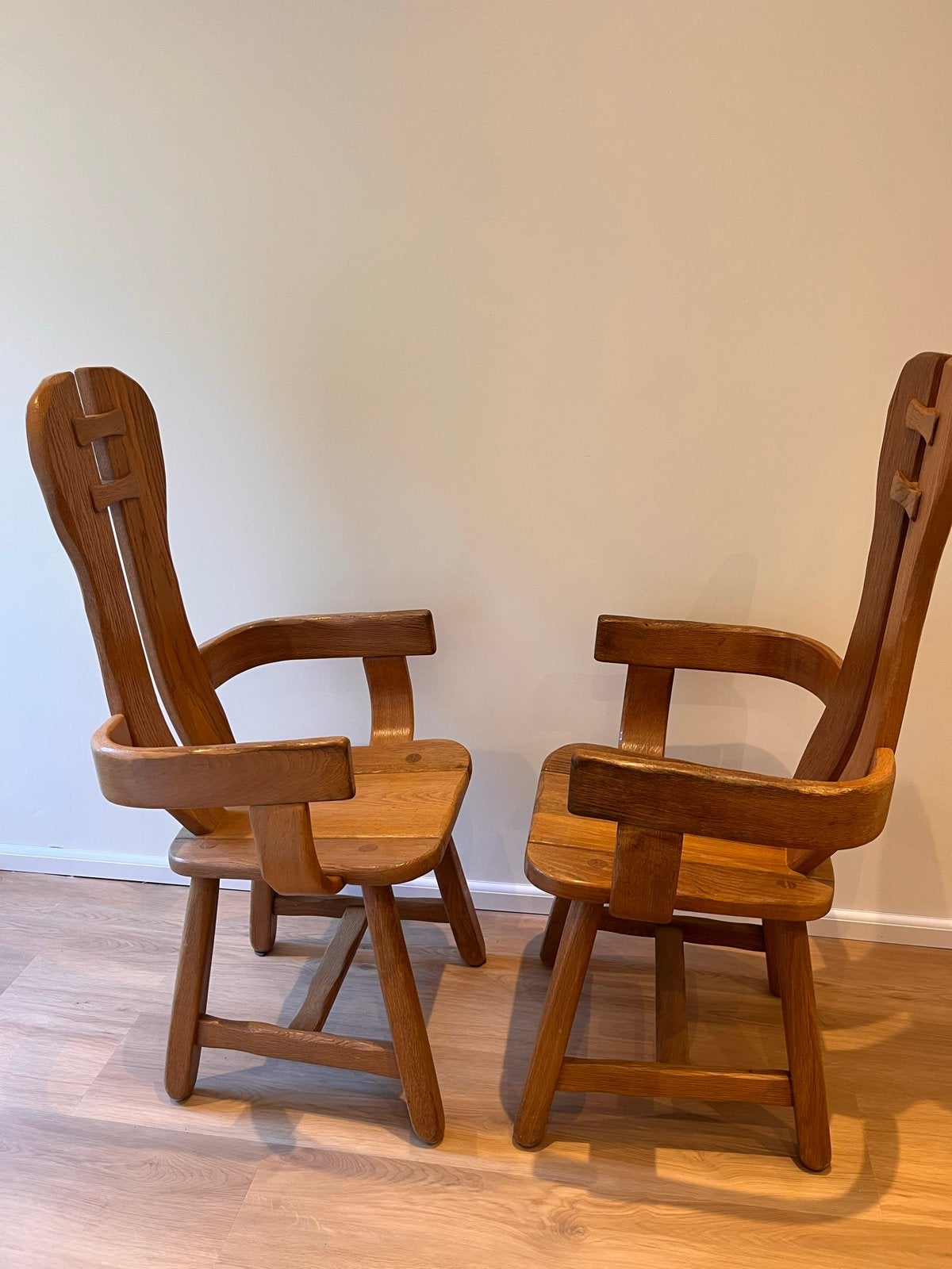 Vintage Depuydt eetkamerstoelen, eiken, jaren '60, Ophalen