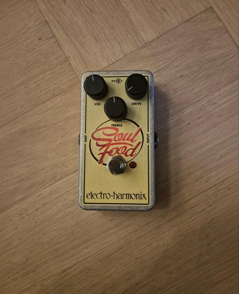 EHX Soul Food Overdrive Pedaal - Zo goed als nieuw, Ophalen of Verzenden, Zo goed als nieuw, Distortion, Overdrive of Fuzz
