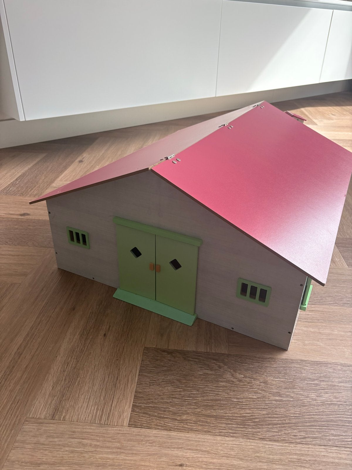 Schleich paardenmanage met 7 boxen, Ophalen, Gebruikt