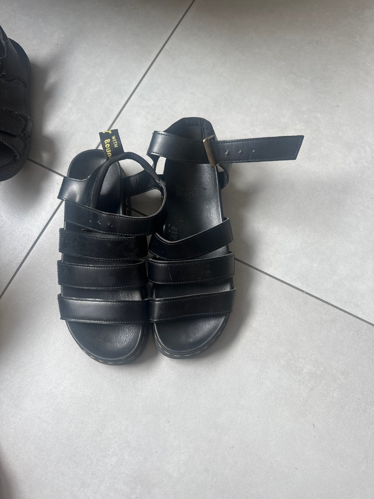 Dr. Martens sandalen maat 38, Ophalen of Verzenden, Gedragen, Zwart, Sandalen of Muiltjes