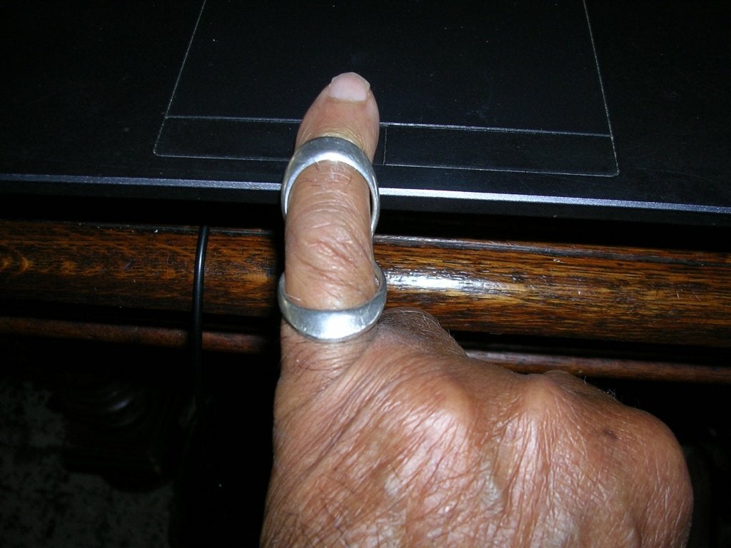 Een aparte zilveren ring gekeurd zie foto., Nieuw, Ophalen of Verzenden, Dame, Zilver