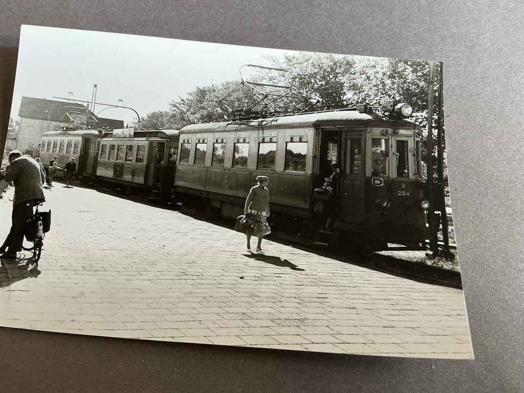 Zeldzame foto Beijnes-tramstel Zandvoort (ca. 1956), Verzenden, Gebruikt, Tram, Kaart of Prent