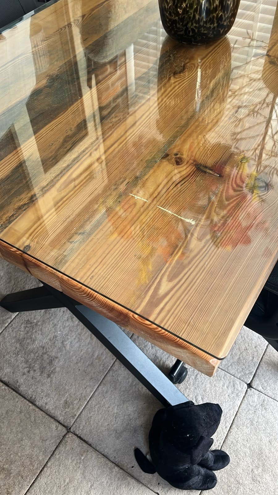 Geslepen glasplaat 190x90 cm, Huis en Inrichting, Ophalen, 50 tot 100 cm, 150 tot 200 cm, Rechthoekig