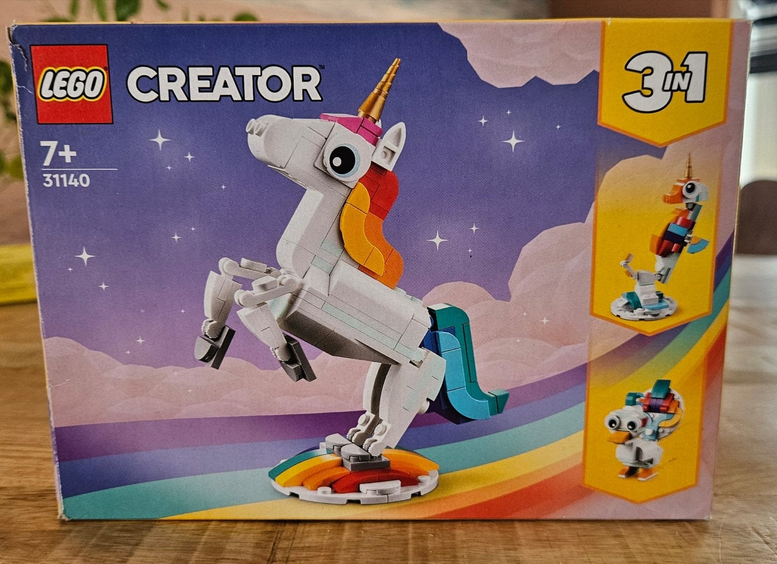 LEGO Creator 3 in 1 Magische Eenhoorn, Compleet, Lego, Ophalen of Verzenden, Zo goed als nieuw