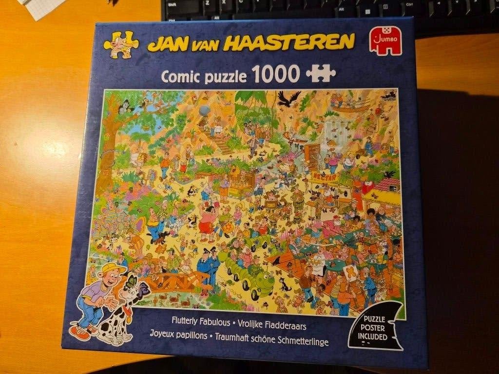 Jan van haasteren: Vrolijke Fladderaars, Ophalen, 500 t/m 1500 stukjes, Zo goed als nieuw, Legpuzzel