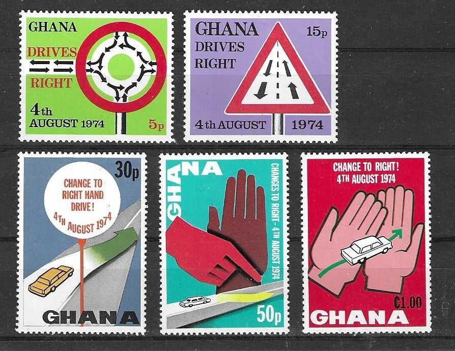 Ghana Michel 572 A-576 A ongebruikt, Ophalen of Verzenden, Overige landen