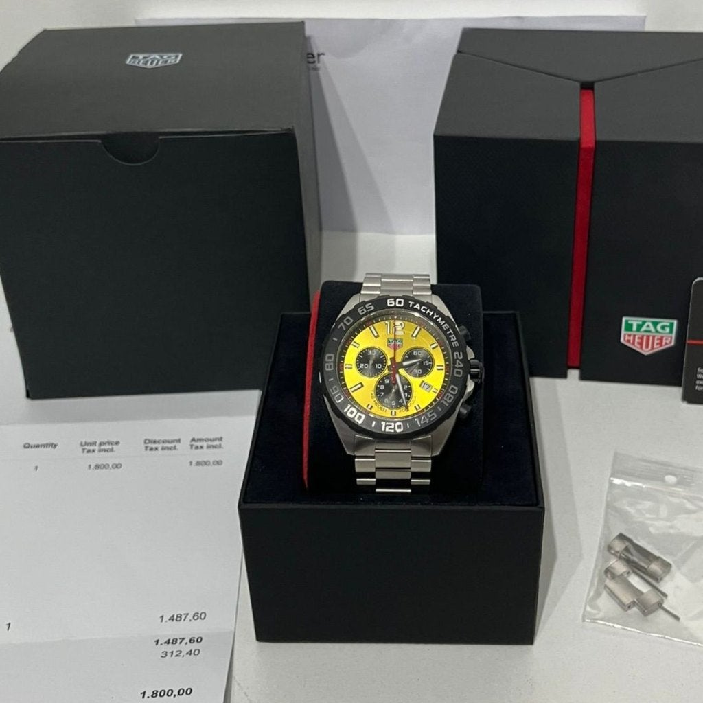 TAG Heuer Formula 1 Quartz 43mm Horloge ZGAN Compleet+ Bon, Sieraden, Tassen en Uiterlijk, Horloges | Heren, Ophalen of Verzenden