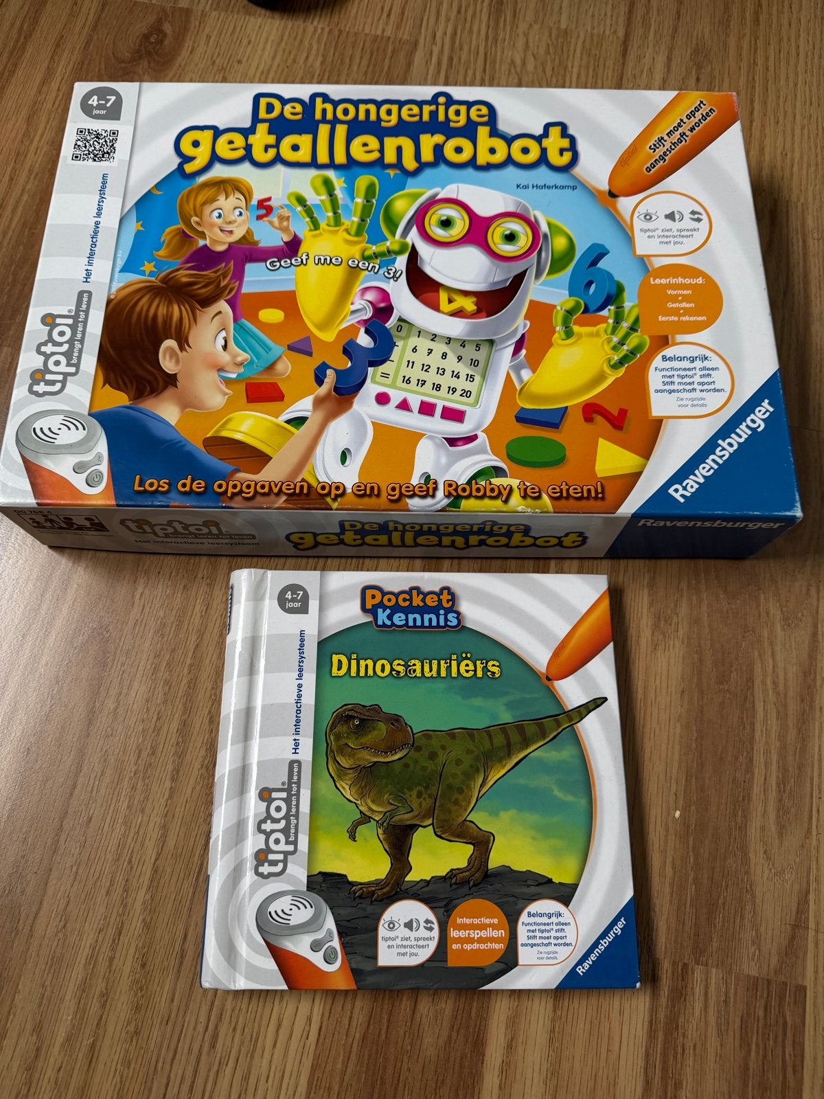 Ravensburger TipToi: Getallenrobot & Pocket Dinosauriërs, Ophalen of Verzenden, Gebruikt, Rekenen, Met geluid