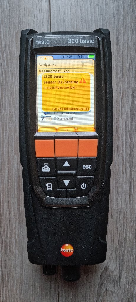 Abgas-Analysegerat - flue gas analyzer, Doe-het-zelf en Verbouw, Meetapparatuur, Ophalen, Zo goed als nieuw, Multimeter