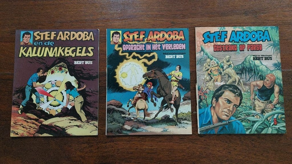 Stef Ardoba, Boeken, Gelezen, Bert Bus, Ophalen of Verzenden, Meerdere stripboeken