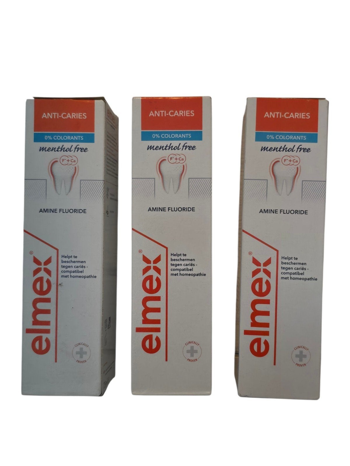 3x Elmex Anti-Cariës Tandpasta Mentholvrij Nieuw, Ophalen of Verzenden, Nieuw, Tandpasta