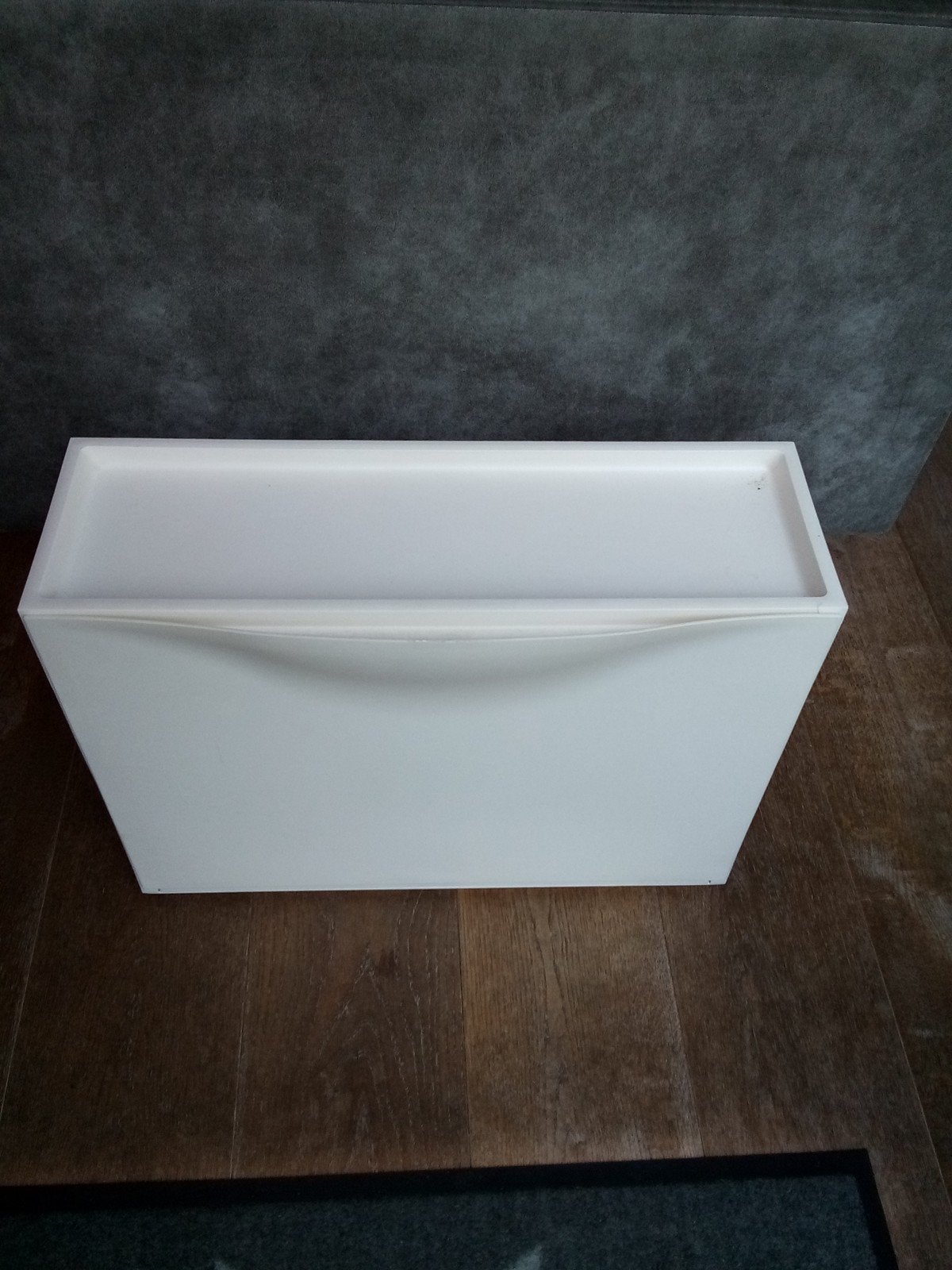 Witte schoenenkast/opberger met lade - Ikea trones, Ophalen, Gebruikt, Modern