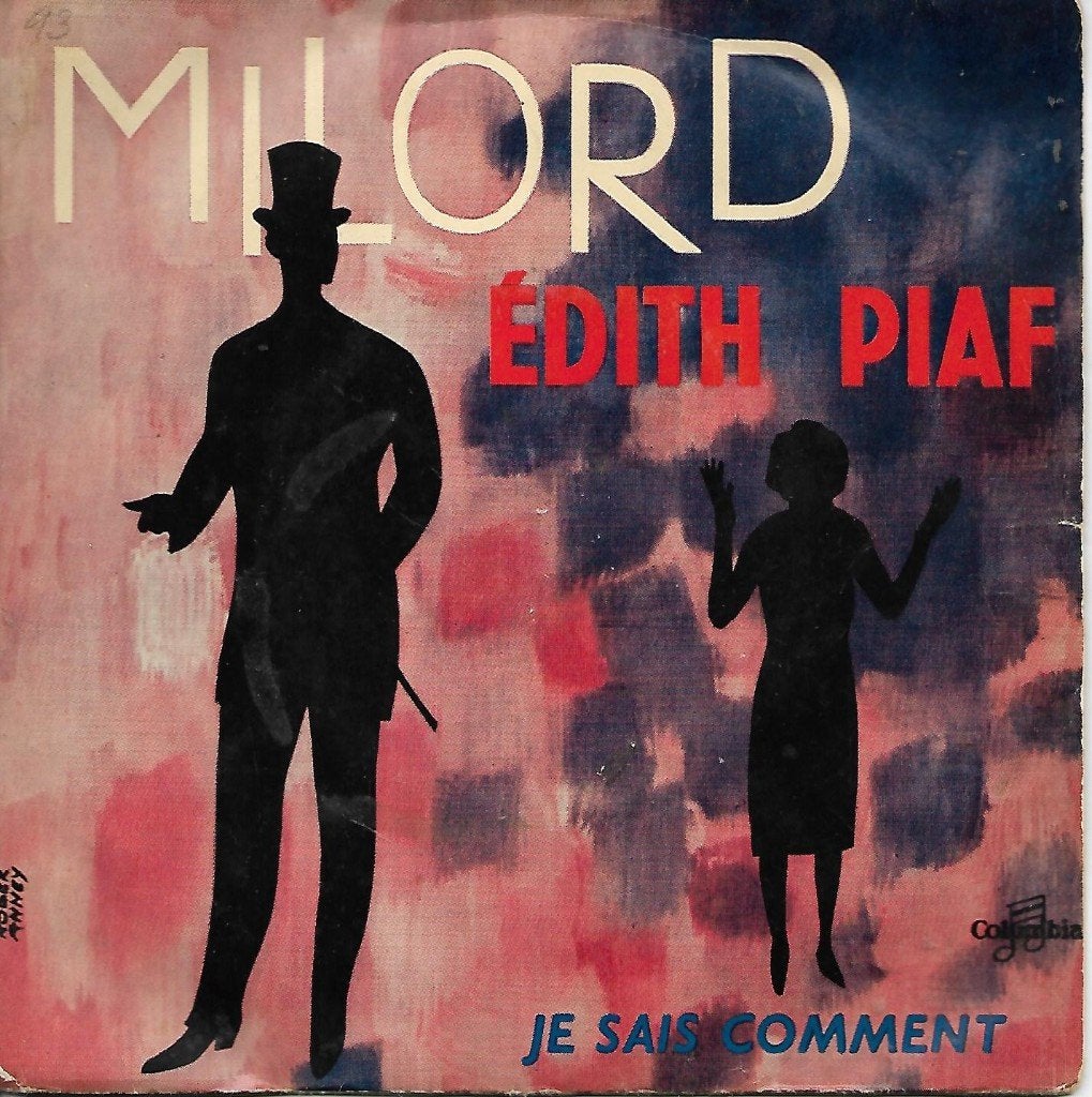 Edith Piaf - Milord, Ophalen of Verzenden, Gebruikt, 7 inch, Overige genres