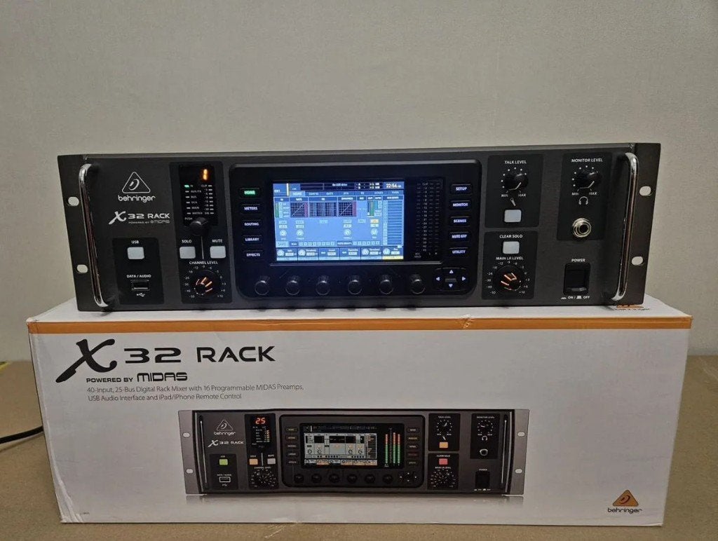 Behringer X32 RACK digitale mixer, Ophalen of Verzenden, Zo goed als nieuw, 20 kanalen of meer