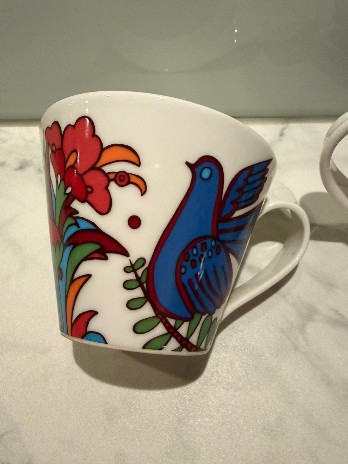Villeroy & Boch Acapulco 2 mokken – Vintage jaren 60/70, Ophalen, Zo goed als nieuw, Overige stijlen, Kop(pen) en/of Schotel(s)