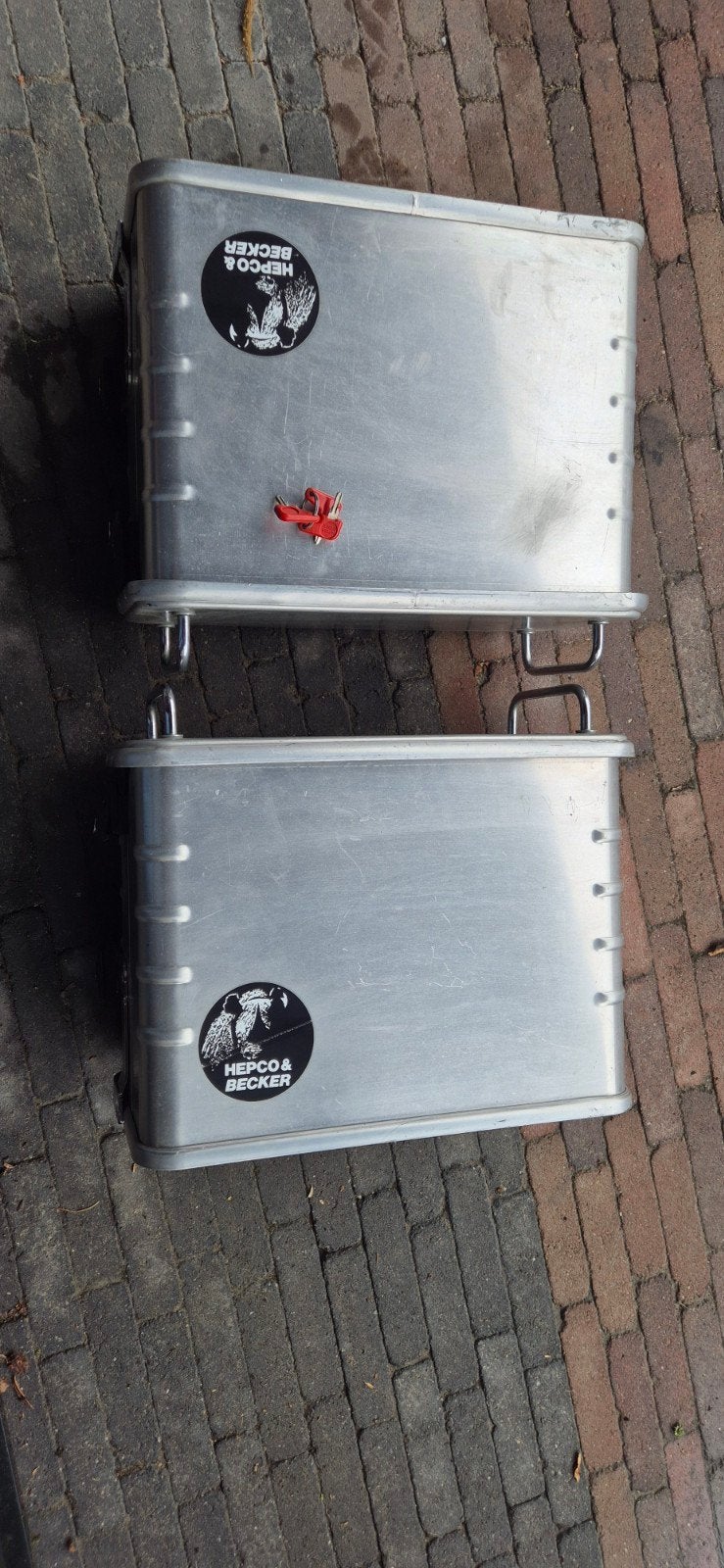 Hepco & Becker Aluminium 35L zijkoffers, Ophalen of Verzenden