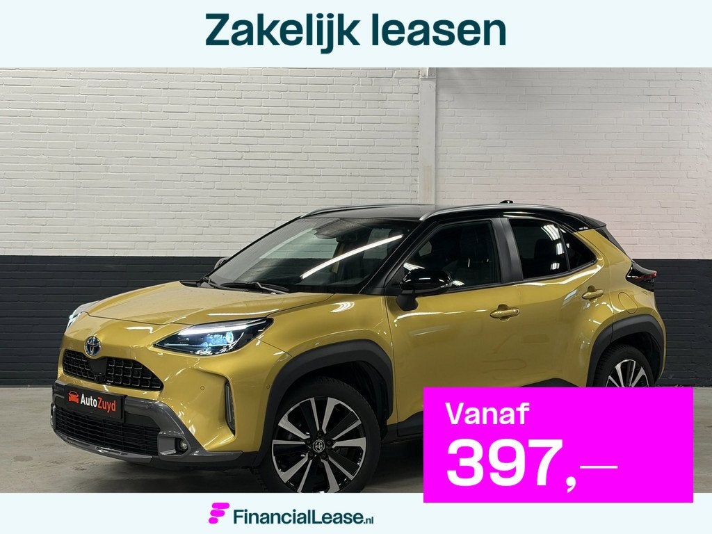 Toyota Yaris Cross 1.5 Hybrid Executive Automaat AWD / Leder, Gebruikt, Zwart, Bedrijf, Automatische klimaatregeling
