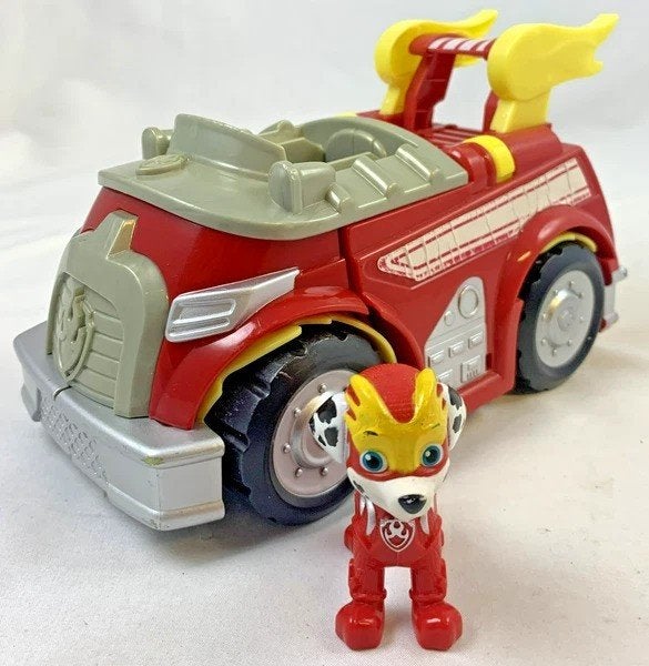PAW Patrol Mighty Pups Super Paws Brandweerwagen Marshall, Coolsingel 104, 3011 AG Rotterdam, Netherlands, Verzenden, Zo goed als nieuw