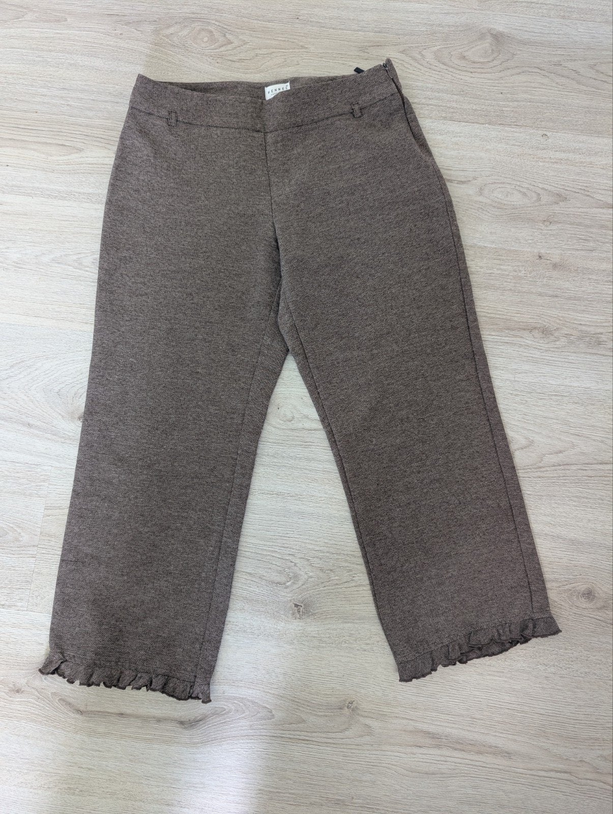 Hennes Collection Bruine Driekwart Broek Maat 40, Kleding | Dames, Bruin, Ophalen of Verzenden, Zo goed als nieuw, Driekwart