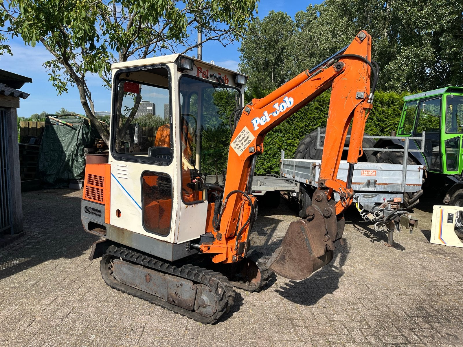 Pel-Job EB12 Minigraver, Ophalen, Graafmachine