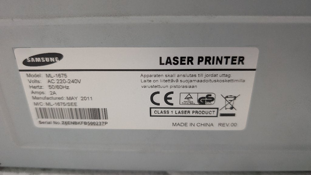 Samsung ML-1675 Laserprinter - Compact en Betrouwbaar, Computers en Software, Printers, Zwart-en-wit printen, Printer, Ophalen of Verzenden
