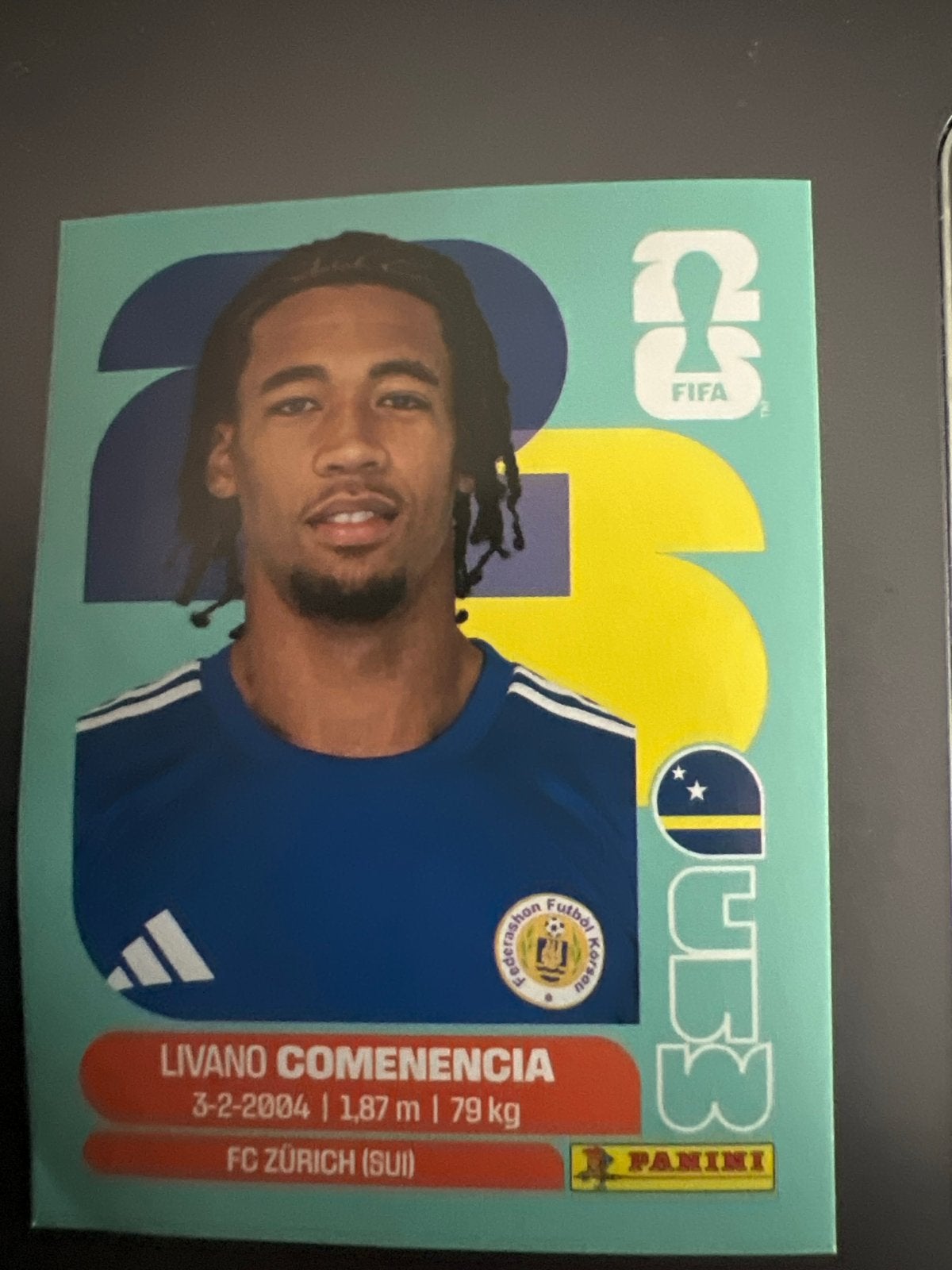 Panini wk 2026 Livano Comenencia FC Zürich (SUI) kaart, Verzenden, Zo goed als nieuw, Buitenlandse clubs, Spelerskaart