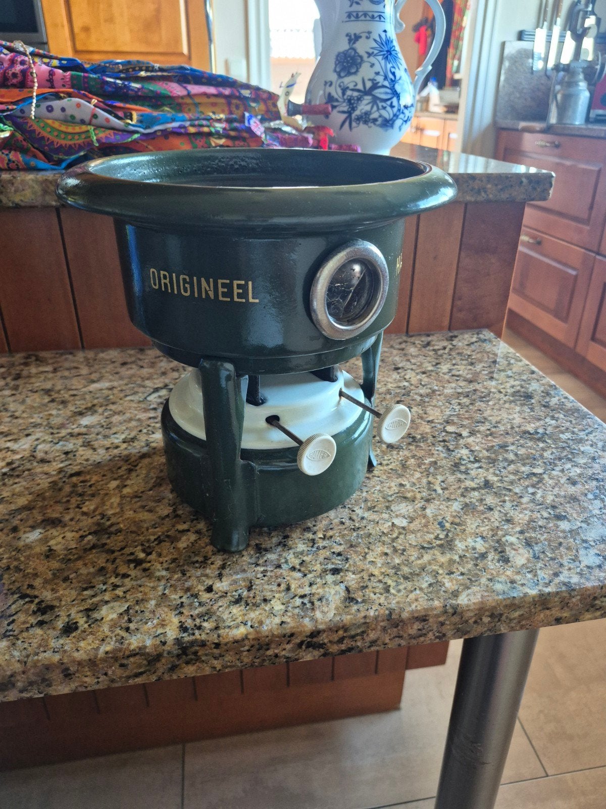 Vintage Haller Origineel Fondue/Rechaud - Groen, Ophalen of Verzenden