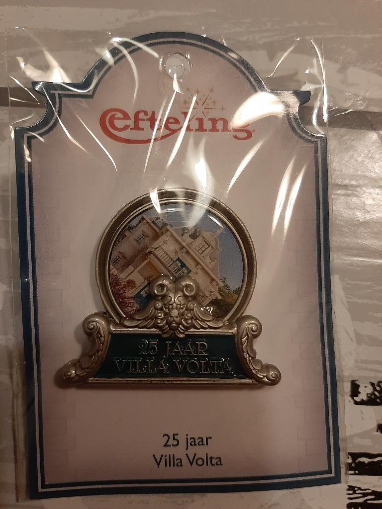 Efteling pin Villa Volta, Verzamelen, Ophalen of Verzenden, Nieuw, Button of Speldje