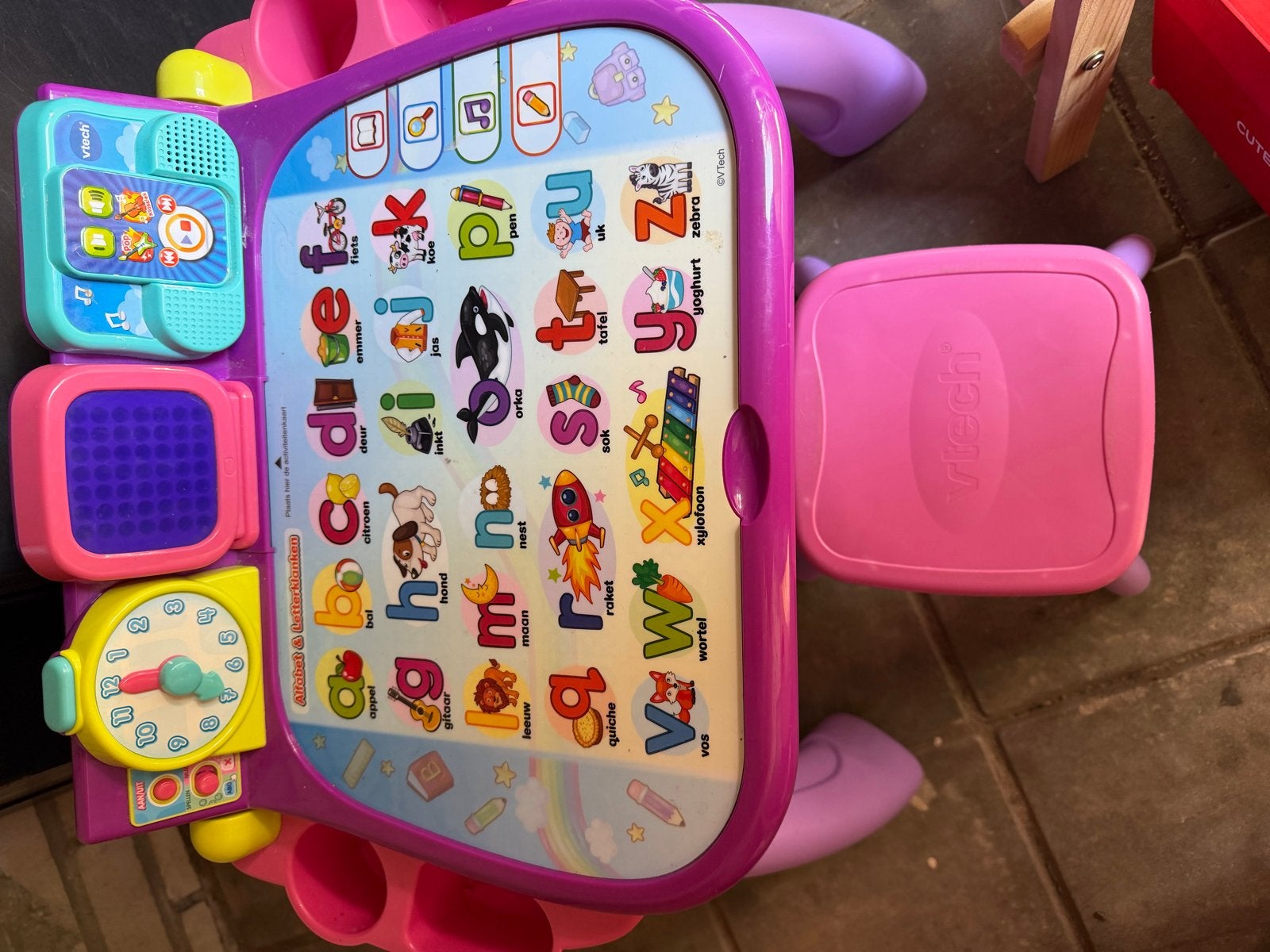 Vtech speel & leer tafel, Ophalen of Verzenden, Zo goed als nieuw