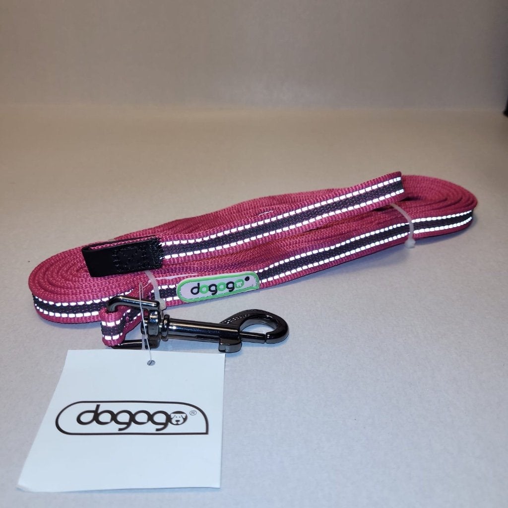 Dogogo Rubberen lijn zonder handlus — Roze 14mm/7m, Dieren en Toebehoren, Ophalen of Verzenden, Nieuw, Hondenriem