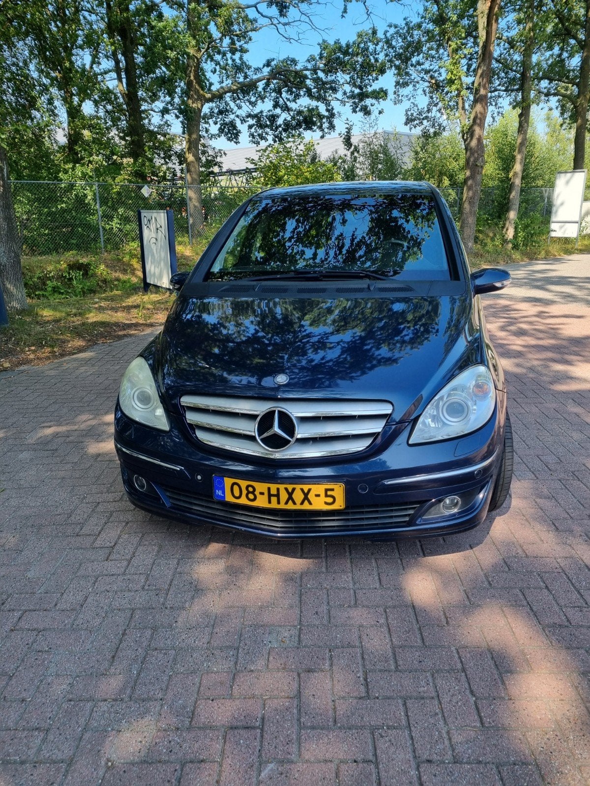 Mercedes-Benz B-Klasse 2.0 B200 Turbo 5DRS 2008 Blauw, Auto's, Mercedes-Benz, Voorwielaandrijving, 4 cilinders, Blauw, Handgeschakeld