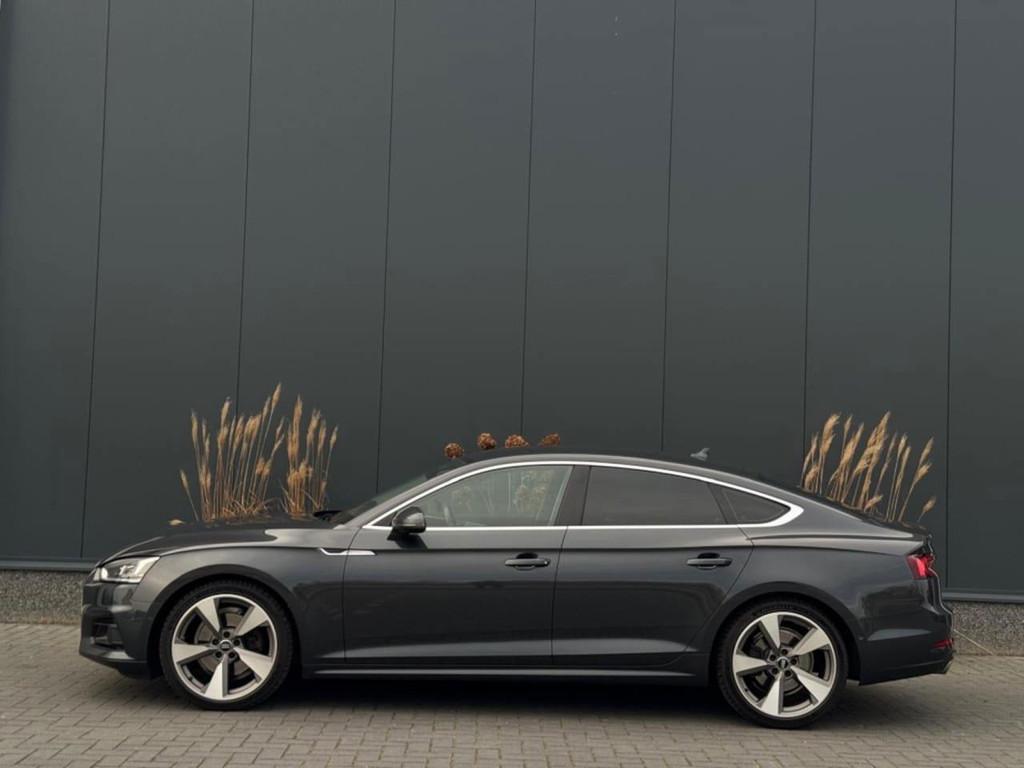 Audi A5 Sportback 2.0 TFSI Sport PL.S NAVI LEDER LED CR CONT, Automaat, Gebruikt, 1984 cc, Leder