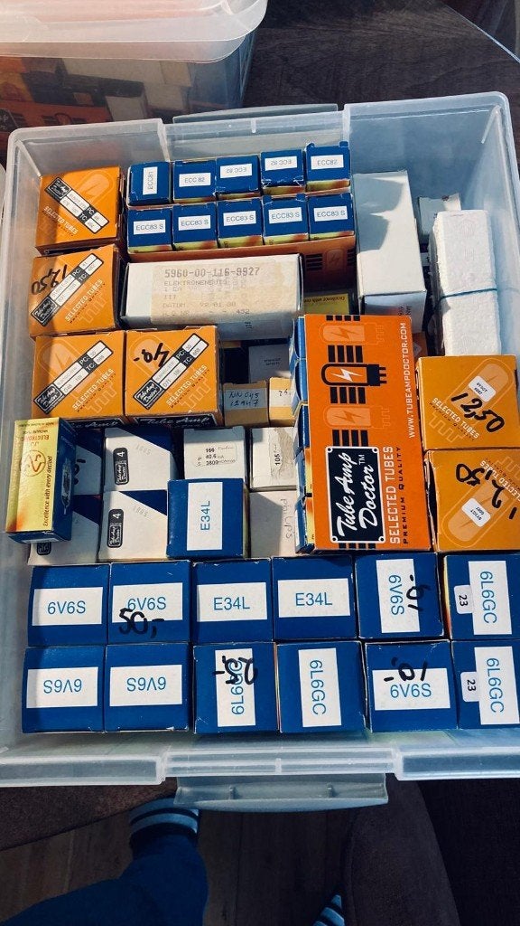 Versterkerbuizen oude voorraad Verduin Electronics (Op=Op), Ophalen of Verzenden, Buis of Buizen