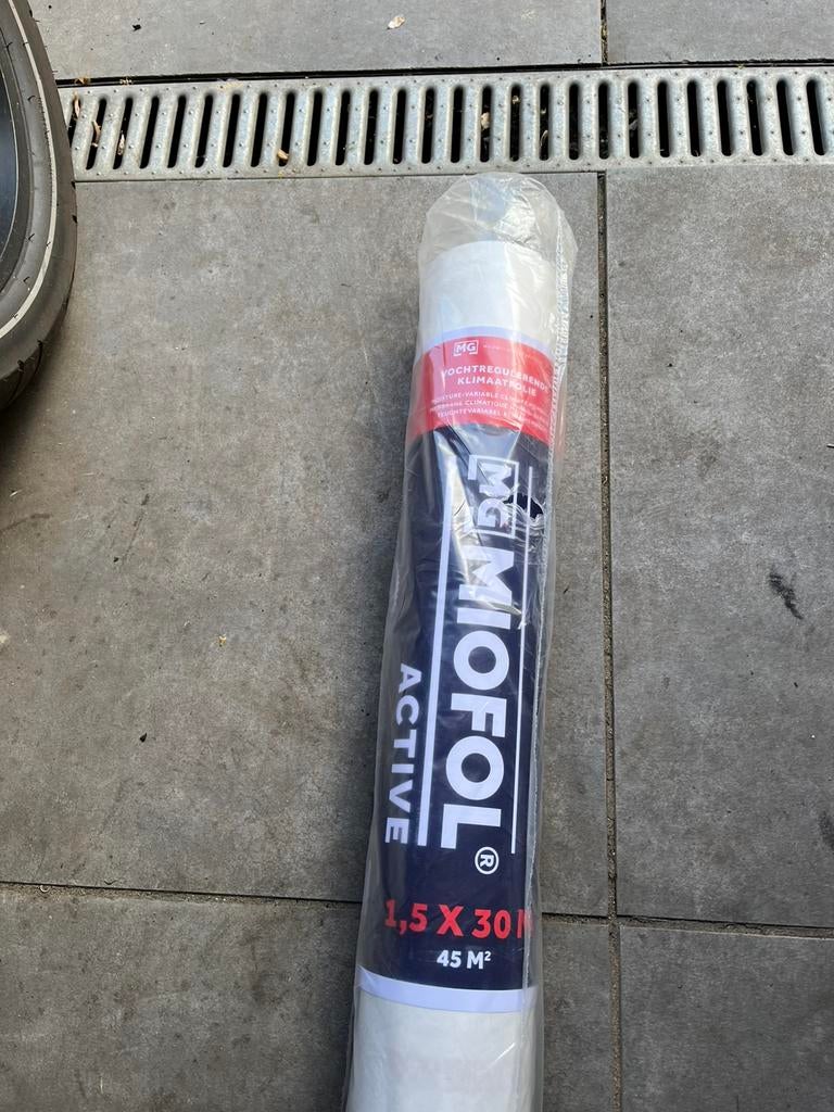 Miofol active dampremmende folie 1,5x30 m, Minder dan 4 cm, Overige materialen, Ophalen of Verzenden, Zo goed als nieuw