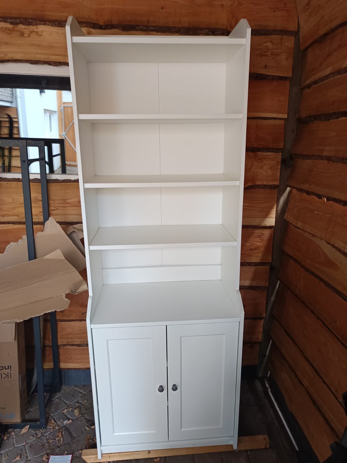 IKEA HAUGA Kast wit, Ophalen, Overige materialen, Met deur(en), 50 tot 100 cm