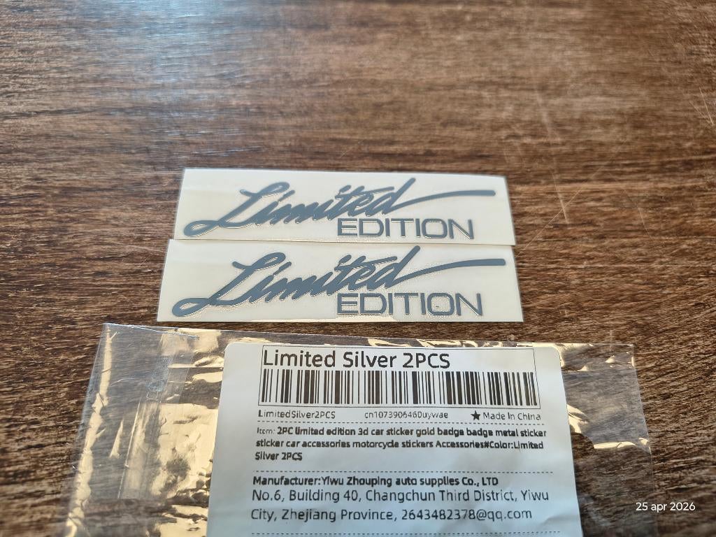 3d stickers  limited edition, Ophalen of Verzenden, Nieuw, Meerdere stickers